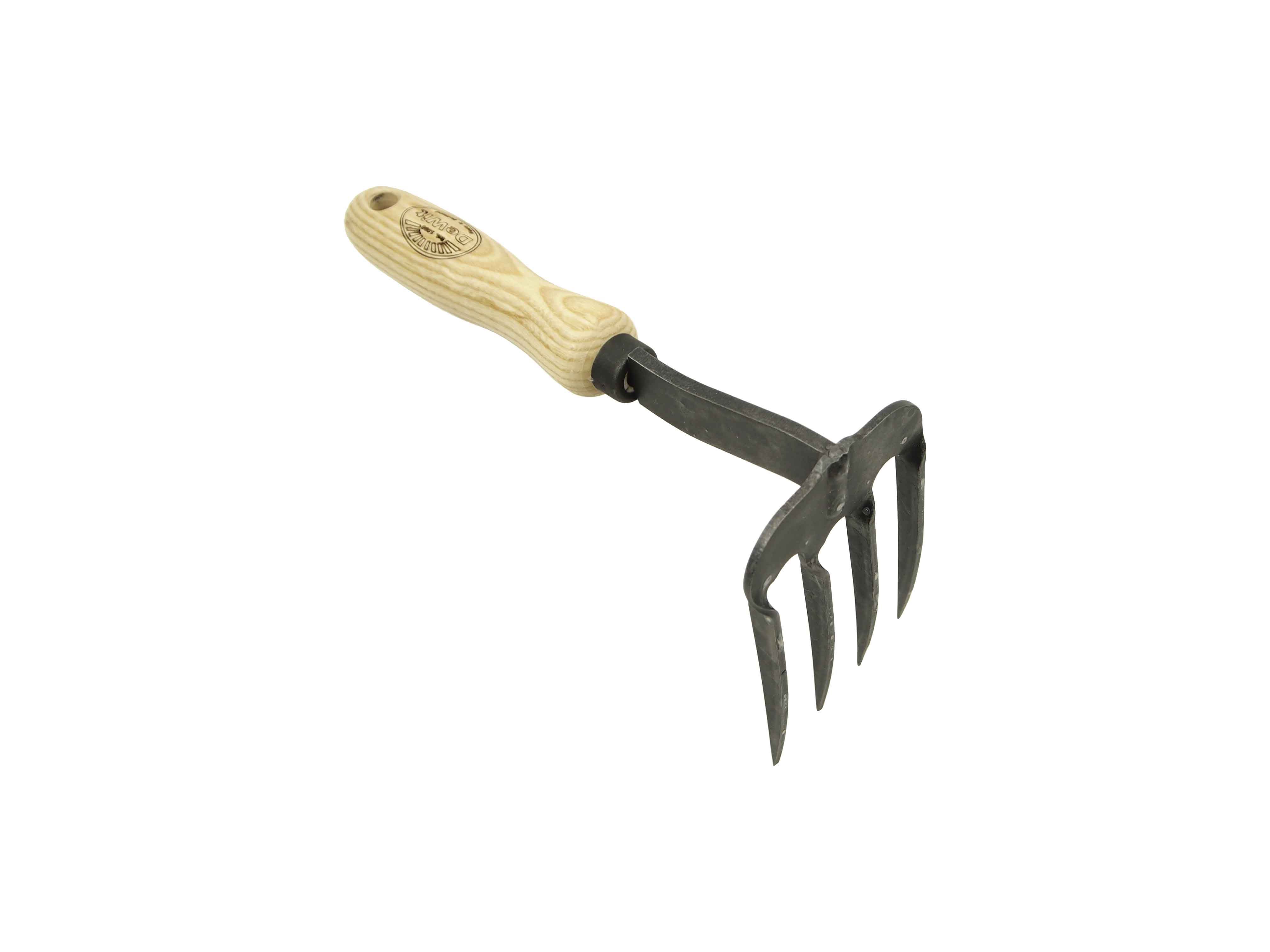Twisted 4 tine weed claw with 14cm handle